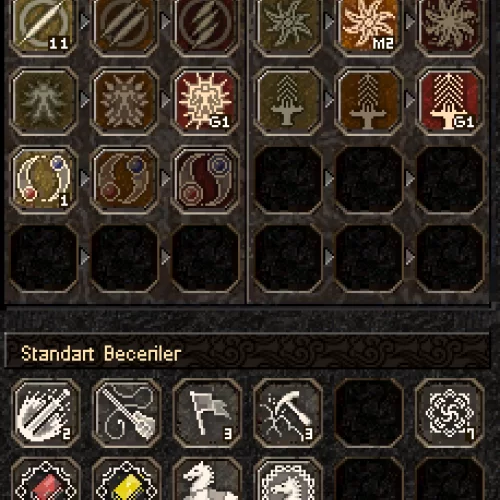 65 LVL BEDENSEL 2 G HAVA-ÖFKE - YANINDA 42 LVL ŞAMANI UYGUNA VERILIR